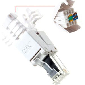 kenable IDC Punch Down to RJ45 Plug for Solid Network Ethernet Cable Cat6 kenable IDC Punch Down to RJ45 Plug for Solid Network Ethernet Cable Cat6