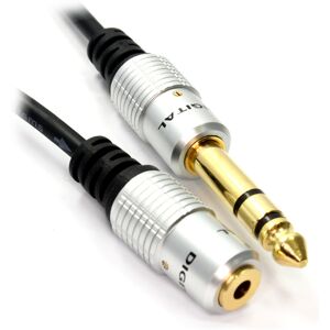 kenable Pure OFC HQ 6.35mm Jack to 3.5mm Jack Socket Adapter Cable 0.3m 30cm kenable Pure OFC HQ 6.35mm Jack to 3.5mm Jack Socket Adapter Cable 0.3m 30cm