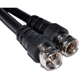 kenable Satellite F Connector Plug to Plug 75 ohm RG59 Cable 1m kenable Satellite F Connector Plug to Plug 75 ohm RG59 Cable 1m