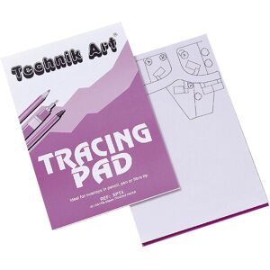 Exacompta A4 Technik Art Drawing Pad, 63 gsm, White, 40 Leaves Exacompta A4 Technik Art Drawing Pad, 63 gsm, White, 40 Leaves
