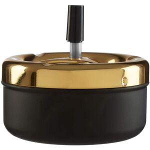 Premier Housewares Spinning Ashtray, Matte Black/Gold Finish, Large Premier Housewares Spinning Ashtray, Matte Black/Gold Finish, Large