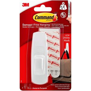 3M Command 17003 Large Hook Hanging Strips - White, Pack of 1 3M Command 17003 Large Hook Hanging Strips - White, Pack of 1