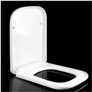 Unbranded Luxury Square Toilet Seat Heavy Duty Soft Top Quick Release Hinges Unbranded Luxury Square Toilet Seat Heavy Duty Soft Top Quick Release Hinges