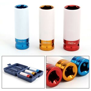 Unbranded Alloy Wheel Nut Thin Wall DEEP Impact Socket Set 1/2" drive 17 Unbranded Alloy Wheel Nut Thin Wall DEEP Impact Socket Set 1/2" drive 17