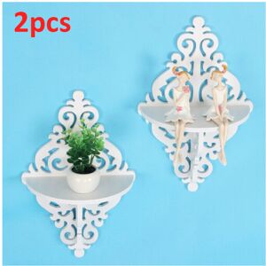 Unbranded 2Pcs Corner Shelf Floating Wall Shelves Storage Display Home Decor Unbranded 2Pcs Corner Shelf Floating Wall Shelves Storage Display Home Decor