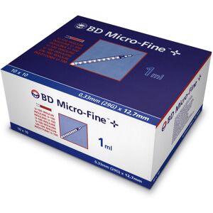 BD MicroFine + Plus 1ml U100 29G 12.7mm x 100 BD MicroFine + Plus 1ml U100 29G 12.7mm x 100
