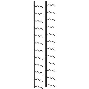 Unbranded vidaXL Wall-mounted Wine Rack for 24 Bottles Black Iron Bottle Storage Holder Unbranded vidaXL Wall-mounted Wine Rack for 24 Bottles Black Iron Bottle Storage Holder