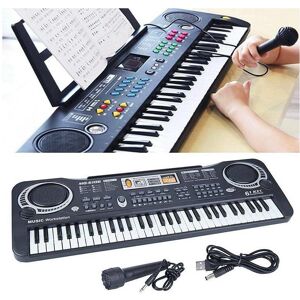 Unbranded 61-Key Digital Keyboard with Mic: 16 Timbres, 10 Rhythms, 6 Demos, 8 Percussions Unbranded 61-Key Digital Keyboard with Mic: 16 Timbres, 10 Rhythms, 6 Demos, 8 Percussions