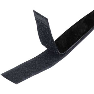 TRIXES 1M Long 20mm Wide Self Adhesive Black Strips Hook and Loop Fastener TRIXES 1M Long 20mm Wide Self Adhesive Black Strips Hook and Loop Fastener