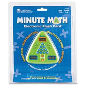 Learning Resources LRNLER6965 Minute Math Electronic Flash Card Learning Resources LRNLER6965 Minute Math Electronic Flash Card