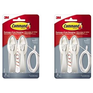3M Command Cord Bundlers Cord Organizer 2-Bundlers Per Pack Sold As 2 Packs (17304- 3M Command Cord Bundlers Cord Organizer 2-Bundlers Per Pack Sold As 2 Packs (17304-