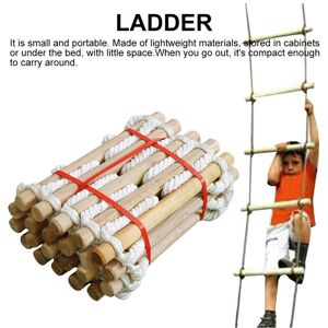 STOEX (5M) 3M/5M Rope Ladder with Wooden Rungs Rescue Soft Rope Outdoor Garden Tree Ho STOEX (5M) 3M/5M Rope Ladder with Wooden Rungs Rescue Soft Rope Outdoor Garden Tree Ho