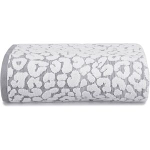 Allure Bath Fashions (Grey/White, Bath Sheet) Allure Luxury Jacquard Leopard Print Bath Towels Allure Bath Fashions (Grey/White, Bath Sheet) Allure Luxury Jacquard Leopard Print Bath Towels
