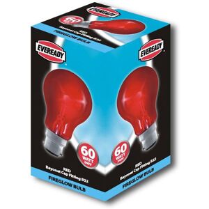 Eveready BC Fireglow 60w - S855 Eveready BC Fireglow 60w - S855