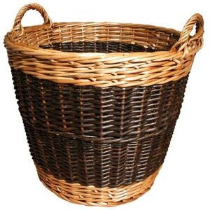JVL Two Tone Willow Log Basket Large JVL Two Tone Willow Log Basket Large