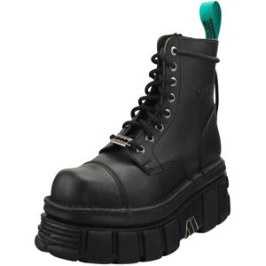 New Rock Combat Vegan Unisex Platform Boots in Black - 5 UK New Rock Combat Vegan Unisex Platform Boots in Black - 5 UK