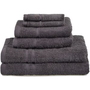 Allure Bath Fashions (Charcoal) Allure Hotel Essentials Cotton 6 Piece Towel Bale 450gsm Allure Bath Fashions (Charcoal) Allure Hotel Essentials Cotton 6 Piece Towel Bale 450gsm