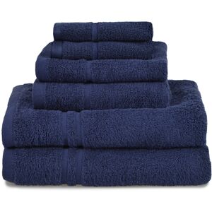 Allure Bath Fashions (Navy) Allure Hotel Essentials Cotton 6 Piece Towel Bale 450gsm Allure Bath Fashions (Navy) Allure Hotel Essentials Cotton 6 Piece Towel Bale 450gsm