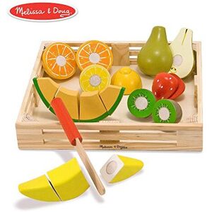 Melissa & Doug Wooden Cutting Fruit Set - Pretend Play Food for Kids 3+, Realist Melissa & Doug Wooden Cutting Fruit Set - Pretend Play Food for Kids 3+, Realist