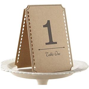 Ginger Ray Brown Kraft Wedding Party Table Numbers 1-12 Vintage Affair, Paper Ginger Ray Brown Kraft Wedding Party Table Numbers 1-12 Vintage Affair, Paper