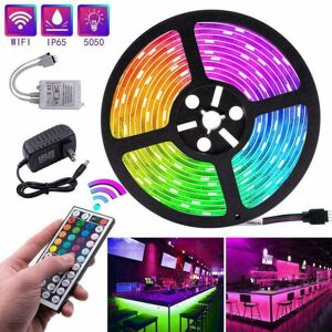 Ranpo 5M RGB LED Strip Light 5050 SMD 300 LEDs Waterproof Full Kit With Remote Control Ranpo 5M RGB LED Strip Light 5050 SMD 300 LEDs Waterproof Full Kit With Remote Control