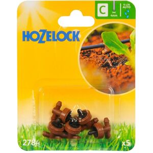 Hozelock In Line Pressure Dripper, 4 mm - Pack of 5 Hozelock In Line Pressure Dripper, 4 mm - Pack of 5