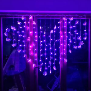 URBN Living (Purple, Butterflies) LED Fairy Curtain Lights 1.5m Mains Powered URBN Living (Purple, Butterflies) LED Fairy Curtain Lights 1.5m Mains Powered