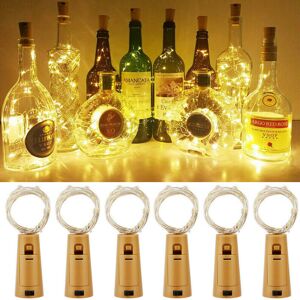 Ranpo (Warm White) 6x Cork Shape Wine Bottle LED String Copper Wire Fairy Light For Xm Ranpo (Warm White) 6x Cork Shape Wine Bottle LED String Copper Wire Fairy Light For Xm