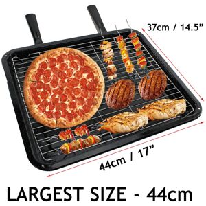 SPARES2GO Extra Large Grill Pan for CREDA Oven / Cookers (440mm x 370mm) SPARES2GO Extra Large Grill Pan for CREDA Oven / Cookers (440mm x 370mm)