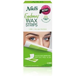 Nads Nad's Eyebrow Wax Strips - Facial Hair Removal for Women - Eyebrow Wax Kit with Nads Nad's Eyebrow Wax Strips - Facial Hair Removal for Women - Eyebrow Wax Kit with