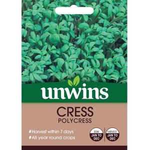 Unwins Grow Your Own Tasty Polycress Cress All Year Round Crops Seeds Unwins Grow Your Own Tasty Polycress Cress All Year Round Crops Seeds