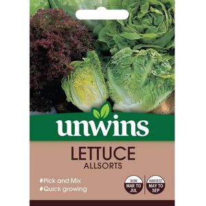 Unwins Grow Your Own Quick Growing Lettuce Allsorts Vegetable Seeds Unwins Grow Your Own Quick Growing Lettuce Allsorts Vegetable Seeds