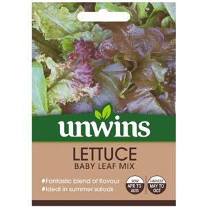Unwins Grow Your Own Baby Leaf Mix Lettuce Vegetable Seeds Unwins Grow Your Own Baby Leaf Mix Lettuce Vegetable Seeds