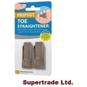 2 X PROFOOT Toe Straightener Ideal For Crooked Overlapping Or Hammer Toes 2 X PROFOOT Toe Straightener Ideal For Crooked Overlapping Or Hammer Toes