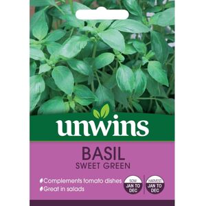 Unwins Grow Your Own Sweet Green Basil Herb Seeds Unwins Grow Your Own Sweet Green Basil Herb Seeds