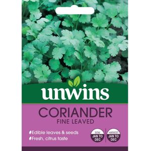 Unwins Grow Your Own Citrus Taste Fine Leaved Coriander Herb Seeds Unwins Grow Your Own Citrus Taste Fine Leaved Coriander Herb Seeds