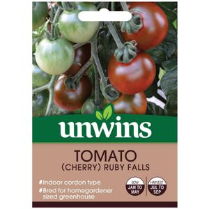 Unwins Grow Your Own Cherry Ruby Falls Tomato Vegetable Seeds Unwins Grow Your Own Cherry Ruby Falls Tomato Vegetable Seeds