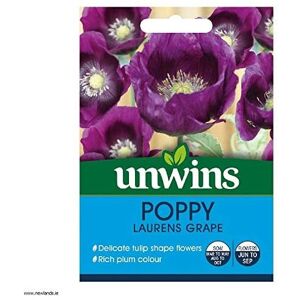 Unwins Grow Your Own Rich Plum Laurens Grape Poppy Flower Seeds Unwins Grow Your Own Rich Plum Laurens Grape Poppy Flower Seeds