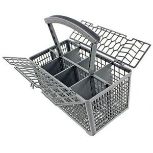 SPARES2GO Dishwasher Cutlery Basket Cage Lid & Removable Handle compatible with Grundig (2 SPARES2GO Dishwasher Cutlery Basket Cage Lid & Removable Handle compatible with Grundig (2