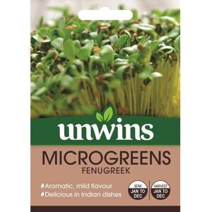 Unwins Grow Your Own Aromatic Flavour Microgreens Fenugreek Veg Seeds Unwins Grow Your Own Aromatic Flavour Microgreens Fenugreek Veg Seeds