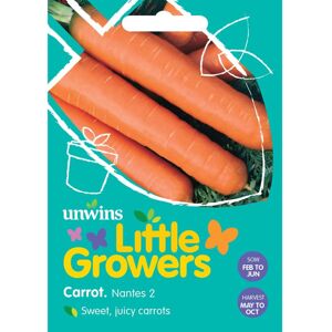 Unwins Grow Your Own Little Growers Nantes 2 Carrot Vegetable Seeds Unwins Grow Your Own Little Growers Nantes 2 Carrot Vegetable Seeds