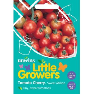 Unwins Grow Your Own Little Growers Cherry Tomato Sweet Million Seeds Unwins Grow Your Own Little Growers Cherry Tomato Sweet Million Seeds