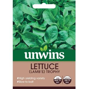 Unwins Grow Your Own Tasty Vegetable Seeds - Lettuce Lambs Trophy Unwins Grow Your Own Tasty Vegetable Seeds - Lettuce Lambs Trophy