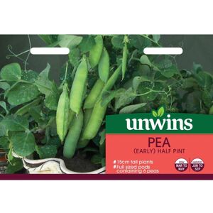 Unwins Grow Your Own Tasty Vegetables Seeds - Pea Early Half Pint Unwins Grow Your Own Tasty Vegetables Seeds - Pea Early Half Pint