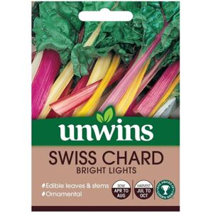 Unwins Grow Your Own Tasty Vegetable Seeds - Swiss Chard Bright Lights Unwins Grow Your Own Tasty Vegetable Seeds - Swiss Chard Bright Lights