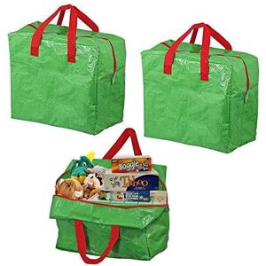 SPARES2GO Large Loft Attic Junk Clutter Waterproof Organiser Storage Bag (Pack of 3, Green SPARES2GO Large Loft Attic Junk Clutter Waterproof Organiser Storage Bag (Pack of 3, Green
