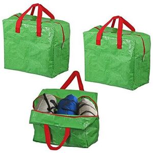 SPARES2GO Large Car Boot Trunk Travel Storage Organiser Bag (Pack of 3, Green, 50L) SPARES2GO Large Car Boot Trunk Travel Storage Organiser Bag (Pack of 3, Green, 50L)