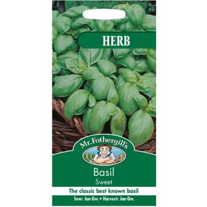Mr Fothergill's Mr Fothergills - Pictorial Packet - Herb - Basil Sweet - 650 Seeds Mr Fothergill's Mr Fothergills - Pictorial Packet - Herb - Basil Sweet - 650 Seeds