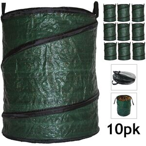 SPARES2GO Collapsible Garden Bag Large Reusable Carry Handles Waste Bin Refuse Sack 90L x SPARES2GO Collapsible Garden Bag Large Reusable Carry Handles Waste Bin Refuse Sack 90L x