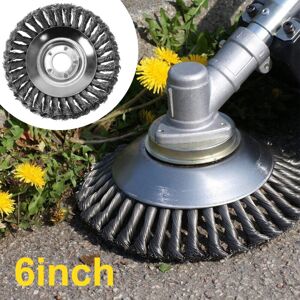 Unbranded 6-Inch Steel Wire Wheel Trimmer Head for Garden Weeding and Lawn Mower Brush Cut Unbranded 6-Inch Steel Wire Wheel Trimmer Head for Garden Weeding and Lawn Mower Brush Cut